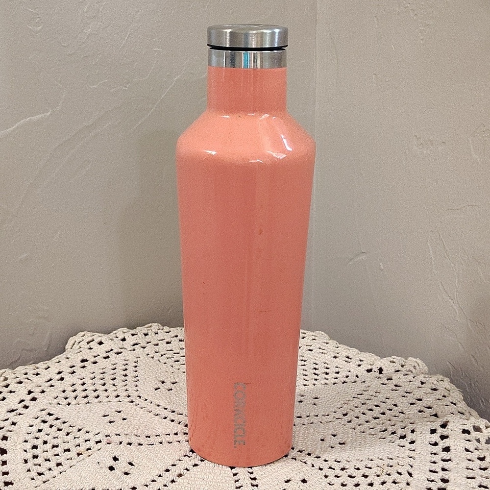 Corkcicle Canteen 25 OZ Coral Pink Water Bottle